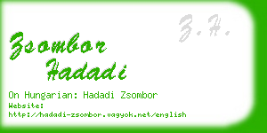 zsombor hadadi business card